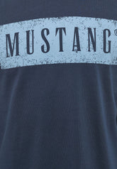 Mustang Adrian C Print Męska Koszulka Z Długim Rękawem Outer Space 1013540 5330